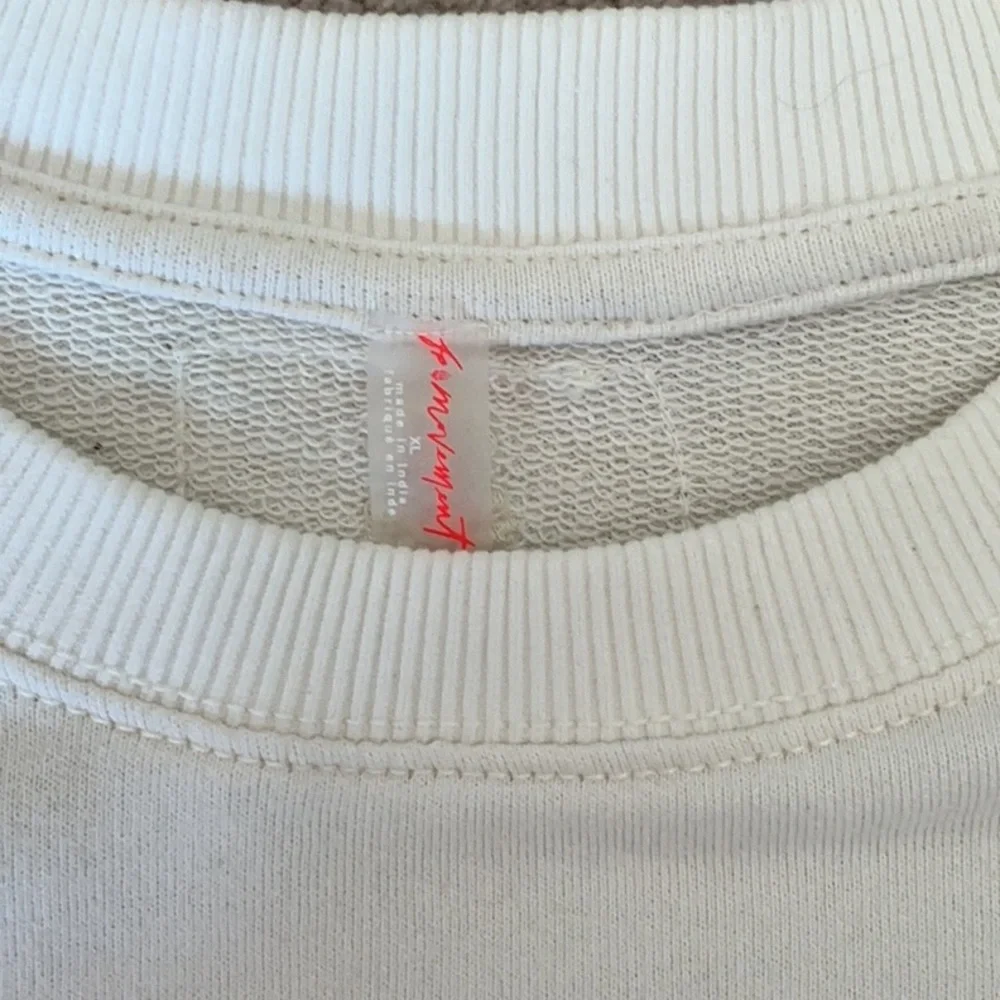 Supreme White Crewneck Sweater with Black Graphics - Picture 2 of 3